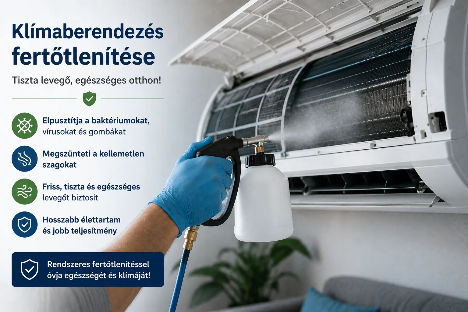 Klímafertőtlenítés Budapesten